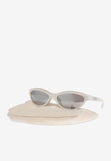 Jacquemus Curvo Cat-Eye Sunglasses Gray JAC134 0-C1SUN
