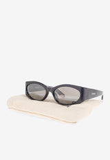 Jacquemus Ovalo Acetate Sunglasses Silver JAC4 0-C12SUN