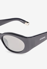 Jacquemus Ovalo Acetate Sunglasses Silver JAC4 0-C12SUN