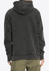 Vintage Logo Embroidered Hooded Sweatshirt