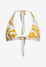 Underwater Barocco Metallic Bikini Top