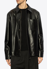 Loewe Leather shirt Black H526Y31L35 0-BLACK