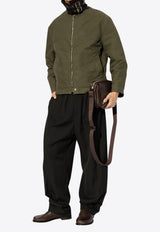 Loewe Jacket with collar Green H526Y02WB6 0-KHAKI GREEN