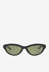 Jacquemus Curvo Cat-Eye Sunglasses Green JAC134 0-C5SUN