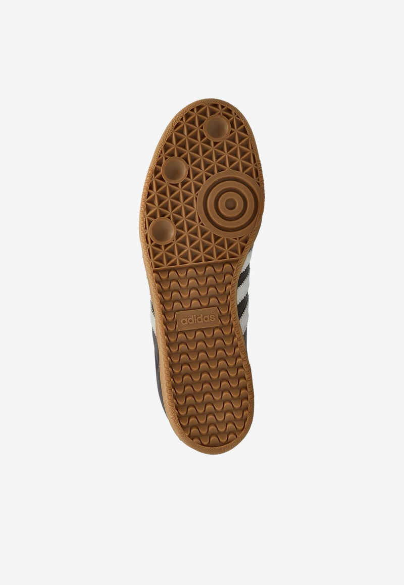 Adidas Originals Samba OG Leather Low-Top Sneakers Brown ID1481 0-BROWN PUTGRE GOLDMT