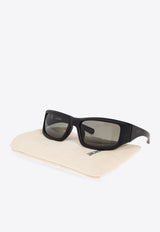 Jacquemus Aero Rectangular-Frame Sunglasses Gray JAC132 0-C1SUN