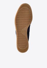 Tobacco Suede Low-Top Sneakers