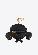 Moschino Graphic Scroll and Leaf Pattern Leather Keychain MD5404PP0M FS5-10A