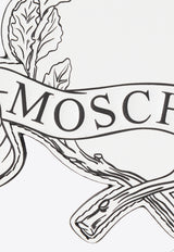 Moschino Graphic Scroll and Leaf Pattern Leather Keychain MD5404PP0M FS5-10A