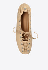 Lace-Up Ballet Flats
