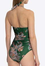 Rhiannon Wide Link Floral One-Piece Swimsuit