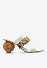 Fer 75 Spherical Heel Fringed Sandals