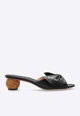 Bulma 45 Spherical Heel Leather Mules