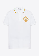 Embroidered Architectural Baroque Polo T-shirt