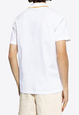 Embroidered Architectural Baroque Polo T-shirt