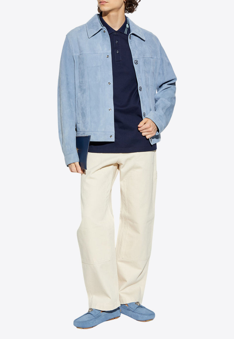 Versace Embroidered Medusa Polo T-shirt 1013906 1A13463-1UI20