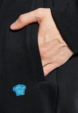 Medusa Embroidered Track Pants