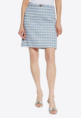 A-line Tweed Mini Skirt
