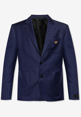 Versace Medusa Biggie Single-Breasted Blazer Blue 1016155 1A10993-1UN40