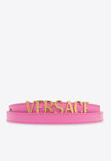 Logo Leather Thin Belt