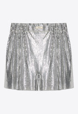 Metal Mesh Mini Shorts