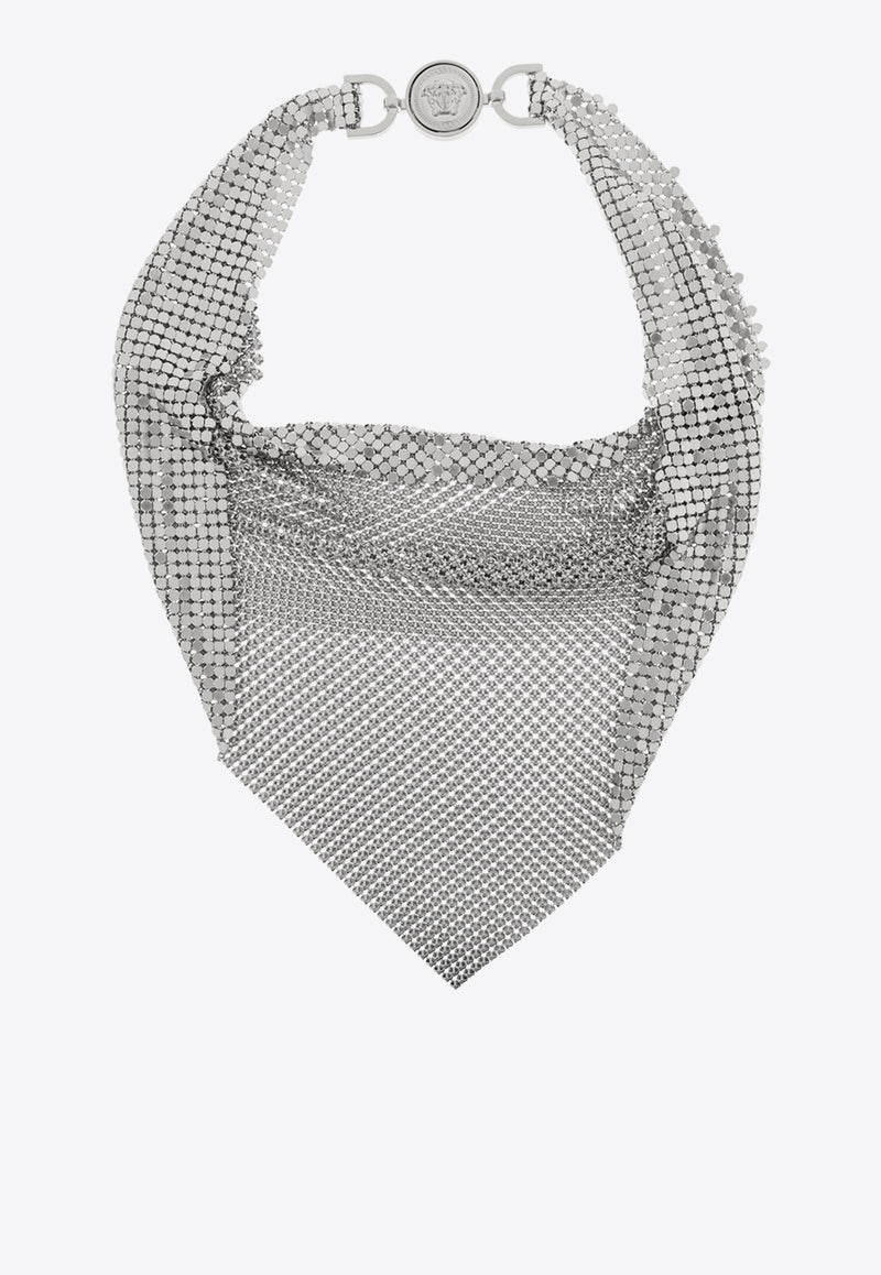 Versace Metal Mesh Bandana Necklace 1020527 1A14866-1E010