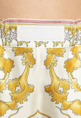 Underwater Barocco Silk Shorts