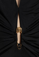 Safety Pin Fitted Mini Dress