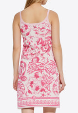 Underwater Barocco Knit Mini Dress