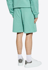 Embroidered Medusa Track Shorts