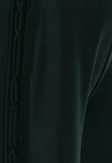 3D Motif Knitted Pants