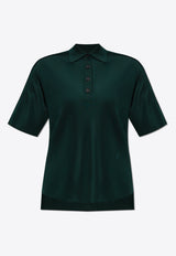 Logo Embroidered Knitted Polo T-shirt