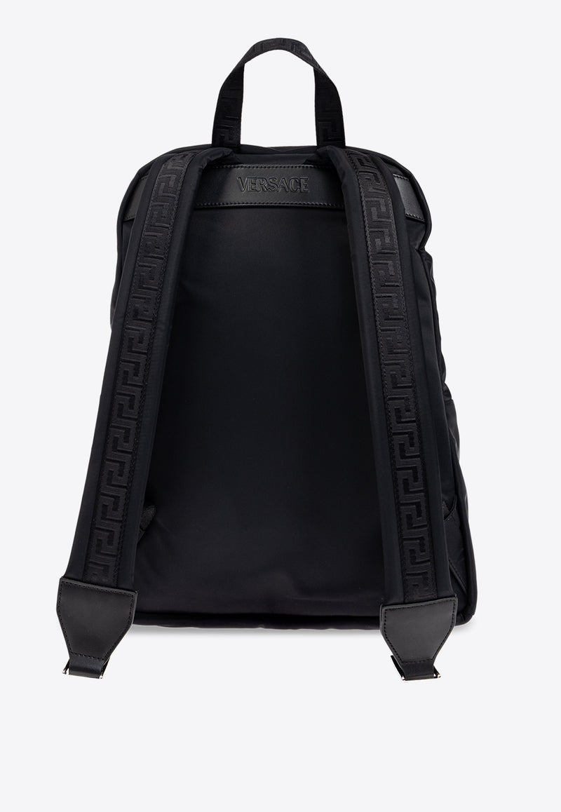 Versace La Medusa Backpack with Jacquard-Greca 1020645 1A14920-1B00P