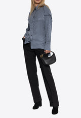 All-Over Monogram Button-Up Shirt