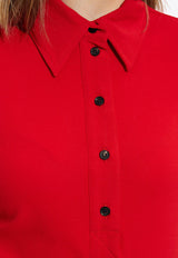 Asymmetric Midi Shirt Dress