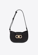 Mini Gabry Double Gancini Leather Shoulder Bag