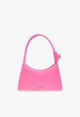 Glam Claw Clip Leather Shoulder Bag