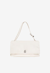 Marc Jacobs Large Dual Shoulder Bag in Smooth Leather Cream 2F4HSH011H04 0-123