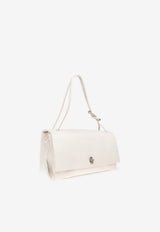 Marc Jacobs Large Dual Shoulder Bag in Smooth Leather Cream 2F4HSH011H04 0-123