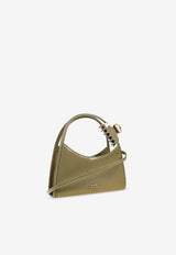 Marc Jacobs Glam Claw Clip Leather Crossbody Bag Green 2P5HCR010H02 0-315