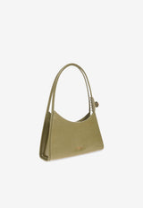 Glam Claw Clip Leather Shoulder Bag