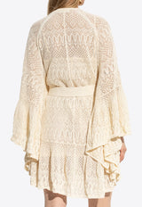 Coco Pointelle Lace Mini Dress