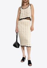 Rhiannon Crochet Midi Skirt