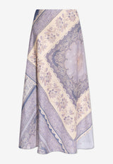 Lucky Bias Linen Maxi Skirt