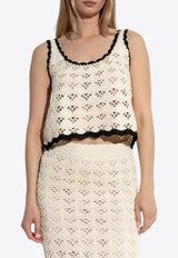 Rhiannon Crochet Knit Tank Top