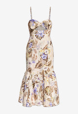 Coco Tie Front Midi Dress