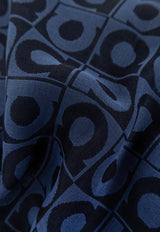 Gancini Motif Optical Shawl