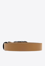 Double Gancini Leather Bracelet