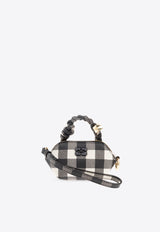 Nano Bou Gingham Top Handle Bag