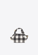 Nano Bou Gingham Top Handle Bag
